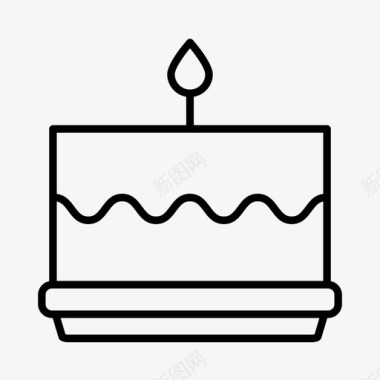 生日蛋糕蜡烛狂欢节图标