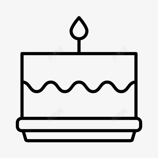生日蛋糕蜡烛狂欢节svg_新图网 https://ixintu.com 生日蛋糕 蜡烛 狂欢节 庆祝 食物 聚会