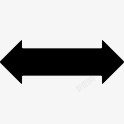 双水平指向左右两个相反方向的双水平箭头箭头freepikons接口高清图片