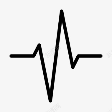脉搏心电图图表图标