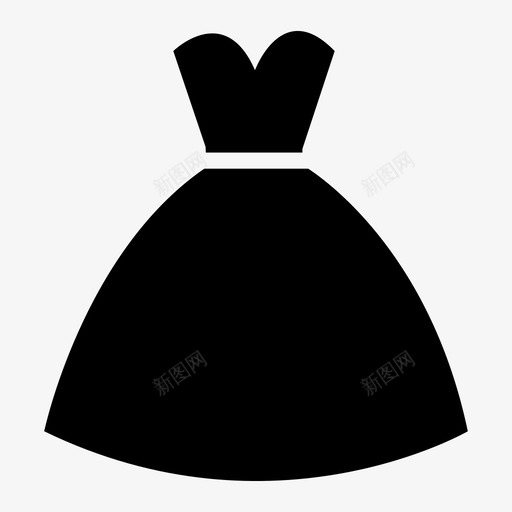 礼服服装婚纱svg_新图网 https://ixintu.com 礼服 服装 婚纱 女装 婚礼 图标 系列