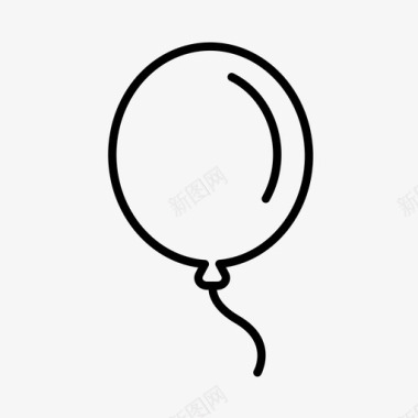 气球生日狂欢节图标