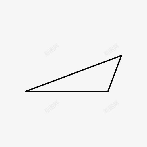 钝角三角形形状svg_新图网 https://ixintu.com 三角形 尖角三角形 形状 钝角