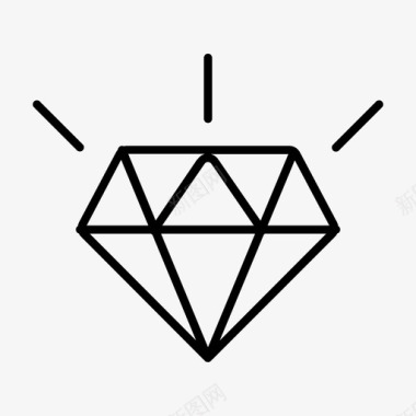 钻石宝石奢侈品图标