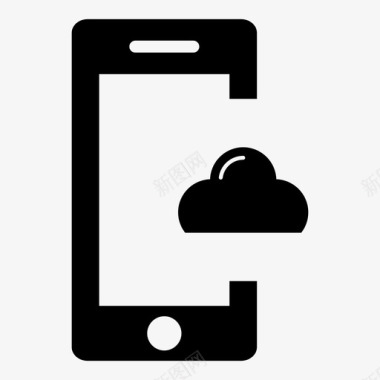 智能手机云计算移动云计算图标