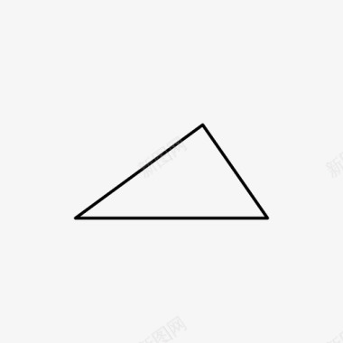 锐角三角形形状图标