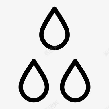 水滴血雨图标