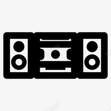 音箱录音电子图标