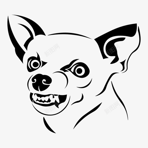 愤怒的狗好斗的动物svg_新图网 https://ixintu.com 愤怒 动物 好斗 娃娃 尖牙 总部