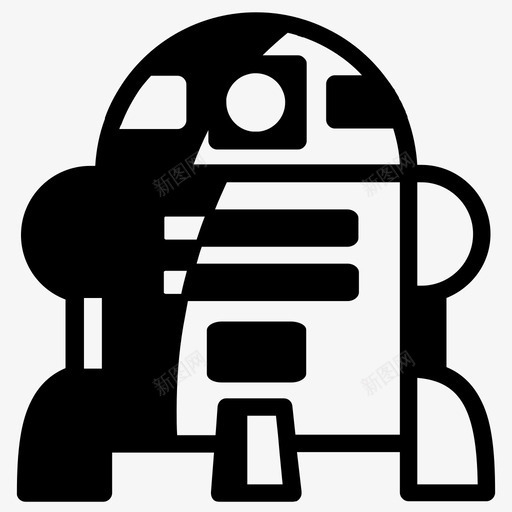 机器人外星人r2d2svg_新图网 https://ixintu.com 外星人 星球大战 机器人
