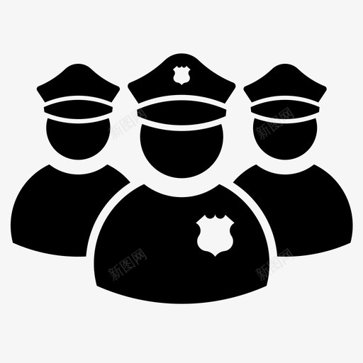 警察司法法律svg_新图网 https://ixintu.com 警察 司法 法律 警官 保护 警长