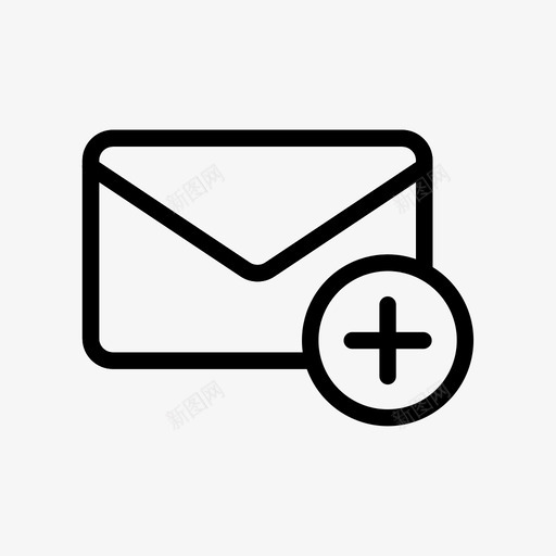 新邮件添加邮件邮件收集svg_新图网 https://ixintu.com 邮件 新邮件 添加 收集
