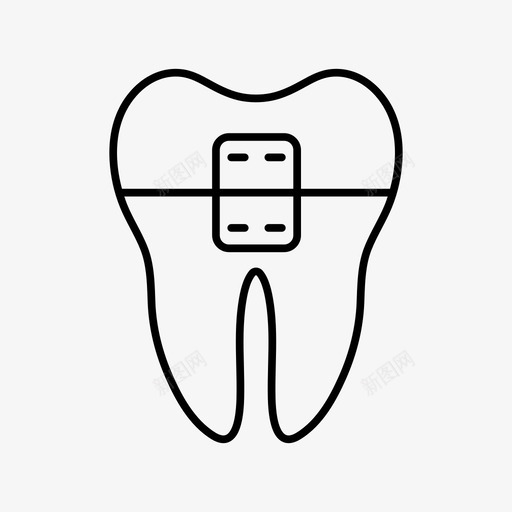 牙套牙医矫正牙齿svg_新图网 https://ixintu.com 牙套 牙医 矫正 牙齿