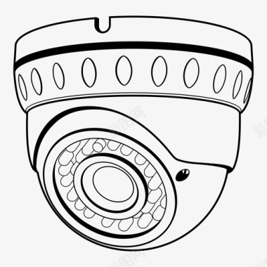 监控摄像头闭路电视视频图标