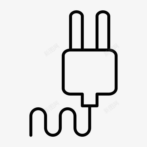 插头电缆连接器svg_新图网 https://ixintu.com 插头 电缆 连接器 电气 气孔