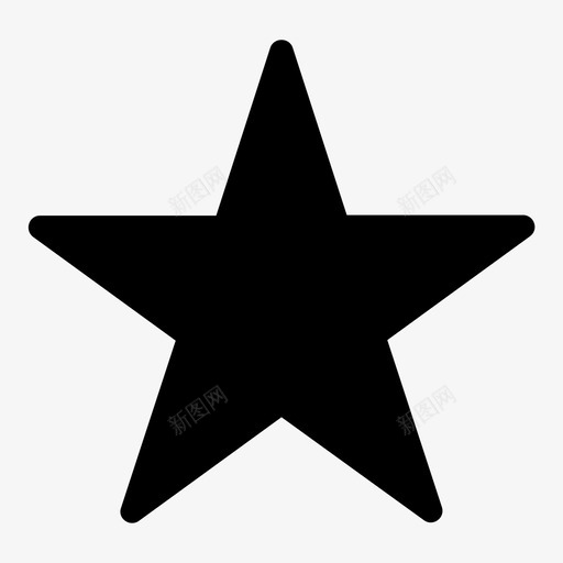 星1星星形svg_新图网 https://ixintu.com 星星 星形 符号