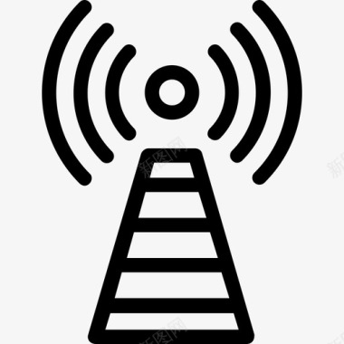 无线天线信号塔wifi图标