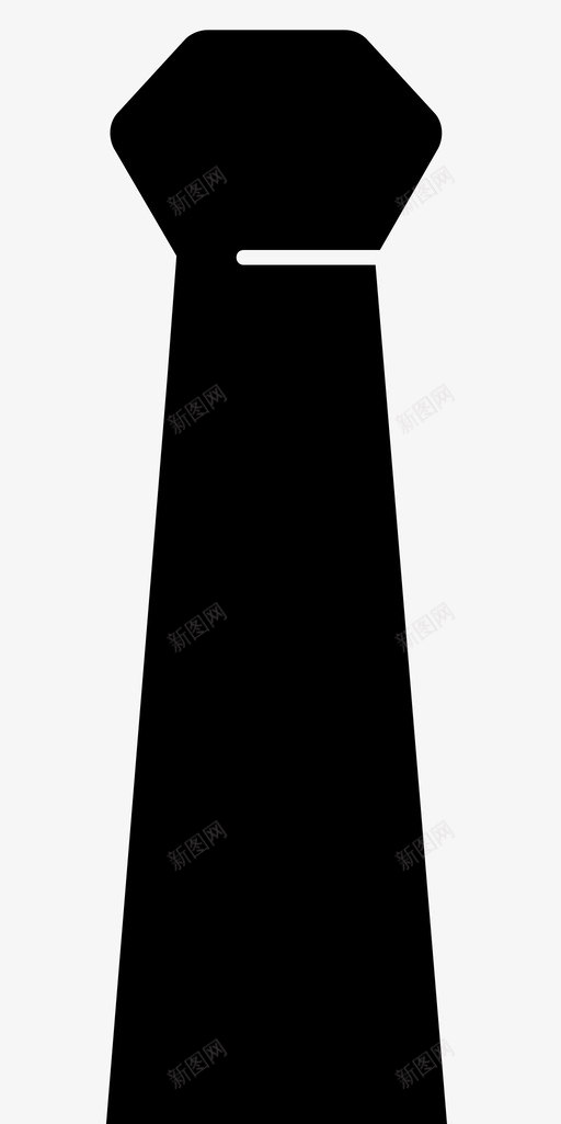 黑色领带商务领带正式领带svg_新图网 https://ixintu.com 领带 黑色 商务 正式