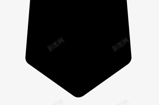 黑色领带商务领带正式领带svg_新图网 https://ixintu.com 领带 黑色 商务 正式