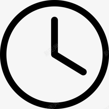 时钟时间基本用户界面图标