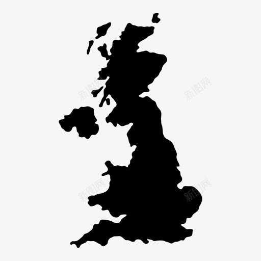 英国国家地图svg_新图网 https://ixintu.com 英国 国家 地图