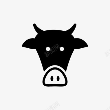 牛动物奶制品图标