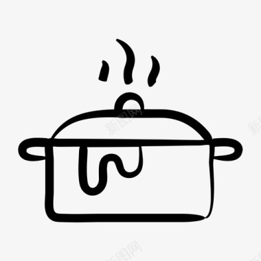汤锅烹饪厨房图标