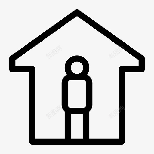 singelhouse家庭客人svg_新图网 https://ixintu.com 家庭 客人 个人