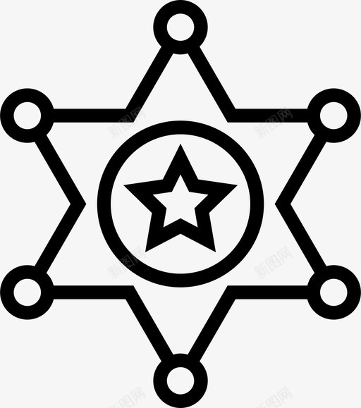 警长警徽法律svg_新图网 https://ixintu.com 警长 警徽 法律 警察 明星 安全 保护