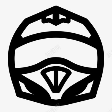 头盔头部保护摩托车头盔图标