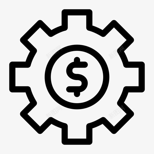货币设置账户银行svg_新图网 https://ixintu.com 货币 设置 账户 银行 齿轮