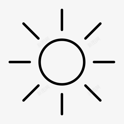 太阳亮度对比svg_新图网 https://ixintu.com 太阳 亮度 对比 控制 水平