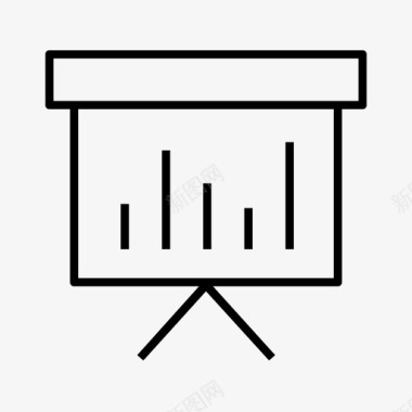 图表展示条形图董事会图标