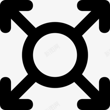 扩展箭头放大图标