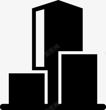 建筑物公司公司大楼图标