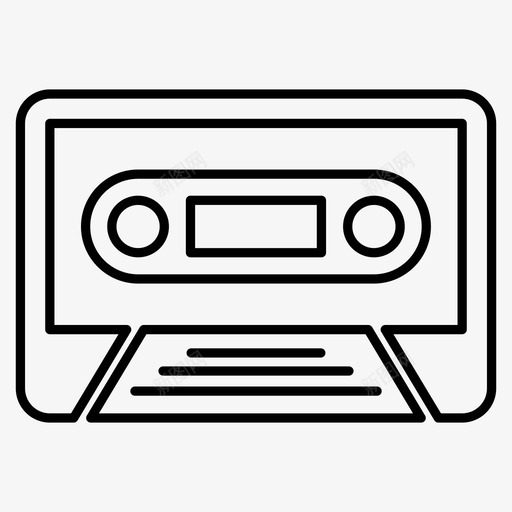 盒式磁带音频设备svg_新图网 https://ixintu.com 盒式 磁带 音频 设备 播放机