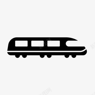 电动火车地铁运输图标