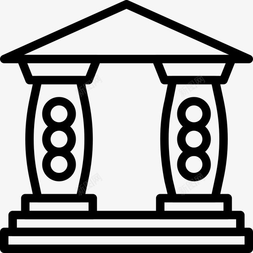 拱门建筑庄园svg_新图网 https://ixintu.com 建筑 拱门 庄园 大教堂 轮廓