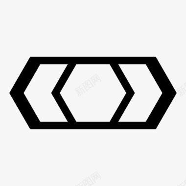 六角形六边形图案和形状图标