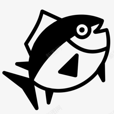 金枪鱼鱼鲑鱼图标