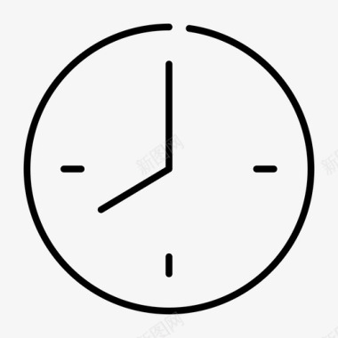 八点钟秒表计时器图标