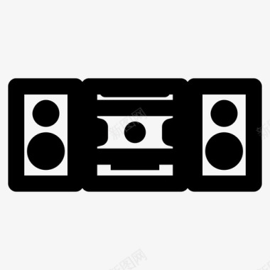 音箱录音电子图标