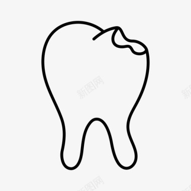 龋齿牙痛蛀牙图标