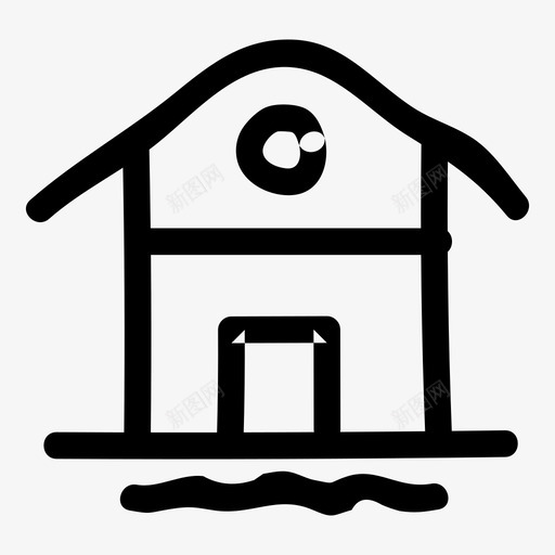 住宅公寓建筑svg_新图网 https://ixintu.com 房地产 住宅 公寓 建筑 温室 酒店 餐厅 手绘 图标 第卷