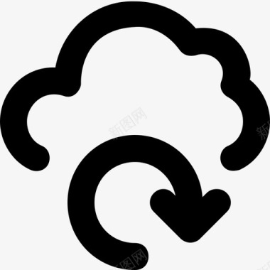 云同步云计算icloud图标