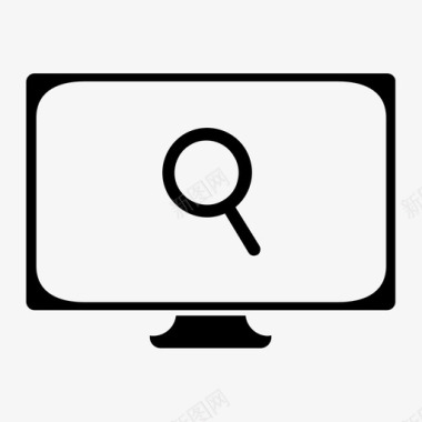 计算机搜索在计算机中查找放大镜图标