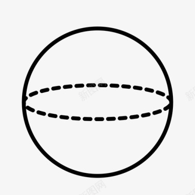 球体几何数学图标