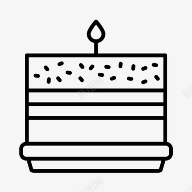 生日蛋糕庆祝博览会图标
