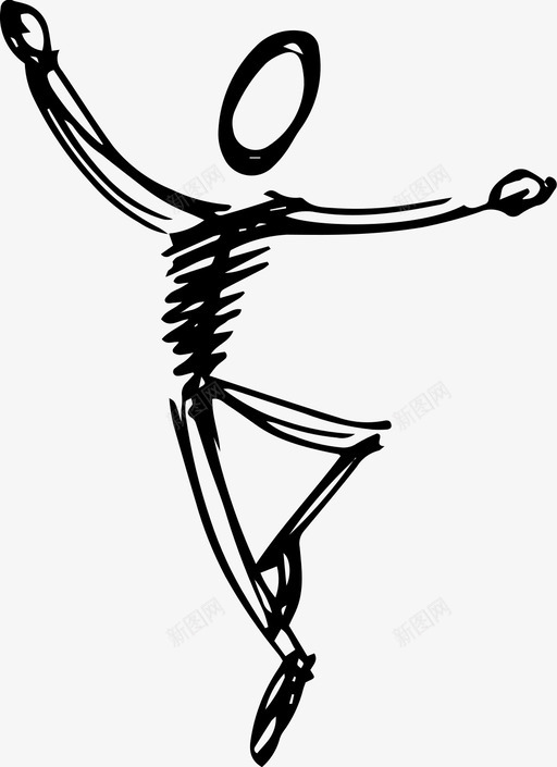 舞蹈演员艺术芭蕾舞svg_新图网 https://ixintu.com 舞蹈演员 艺术 芭蕾舞 姿势 戏剧 涂鸦 家伙