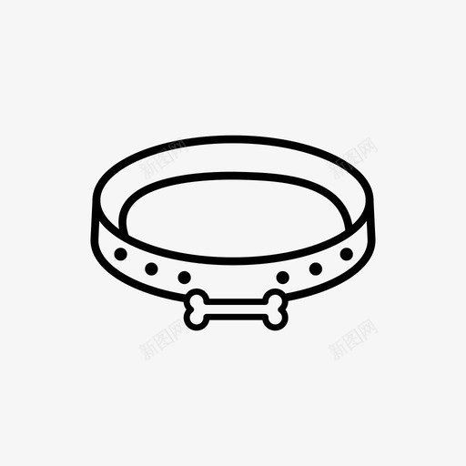 狗项圈动物骨头svg_新图网 https://ixintu.com 项圈 动物 骨头 宠物狗